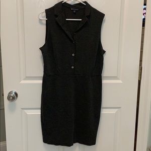 Brooks Brothers gray sleeveless dress